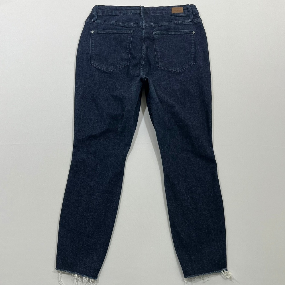 Judy Blue Skinny Jeans High Rise Raw Hem Dark Wash Indigo Womens 16W JB88703 DK - Picture 3 of 16